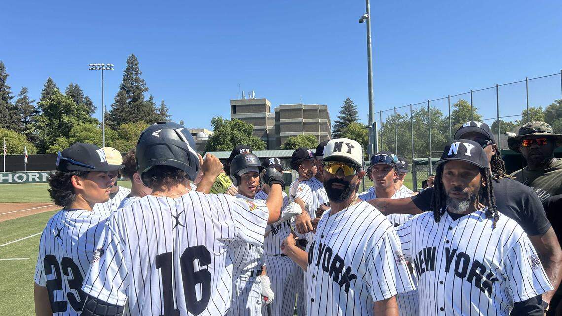 High school players representing the former Negro League team, The New York Black Yankees, played an honorary baseball game Sunday afternoon at Sacramento State’s John Smith Field. 