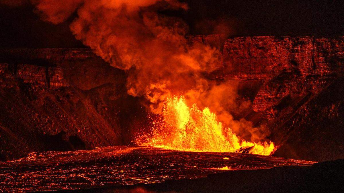 The 280,000-year-old Kīlauea volcano is the most active on the island of Hawaii and considered to be “one of the busiest in the world,” according to the National Park Service. This photo was taken in December.