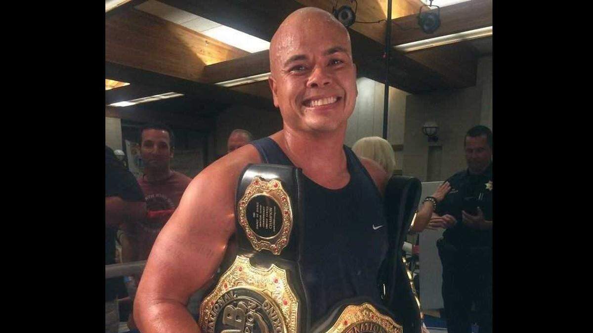 Former Folsom Police Department Officer James Dorris, pictured in 2015, was fired from the department in 2022, sued and the city has settled with him for $550,000.