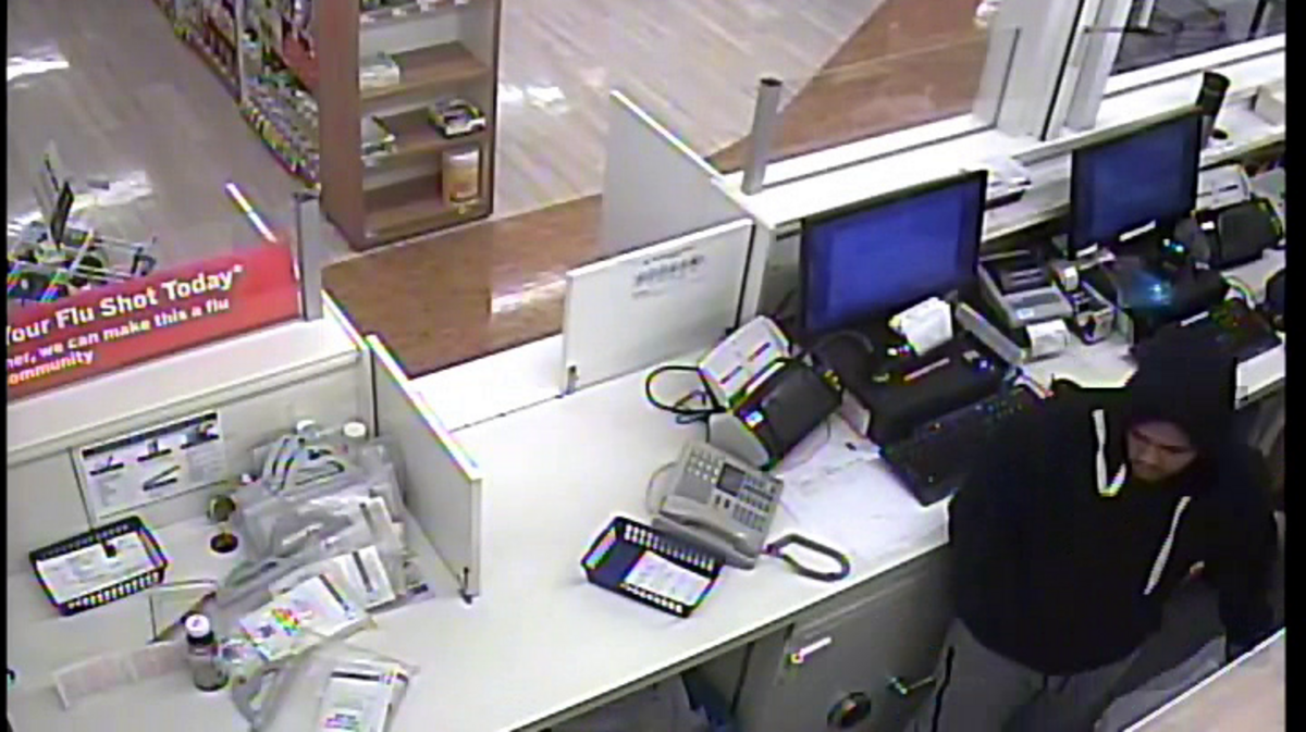 The Auburn Police Department is looking for a man who robbed prescription pills from a Rite Aid Monday afternoon.