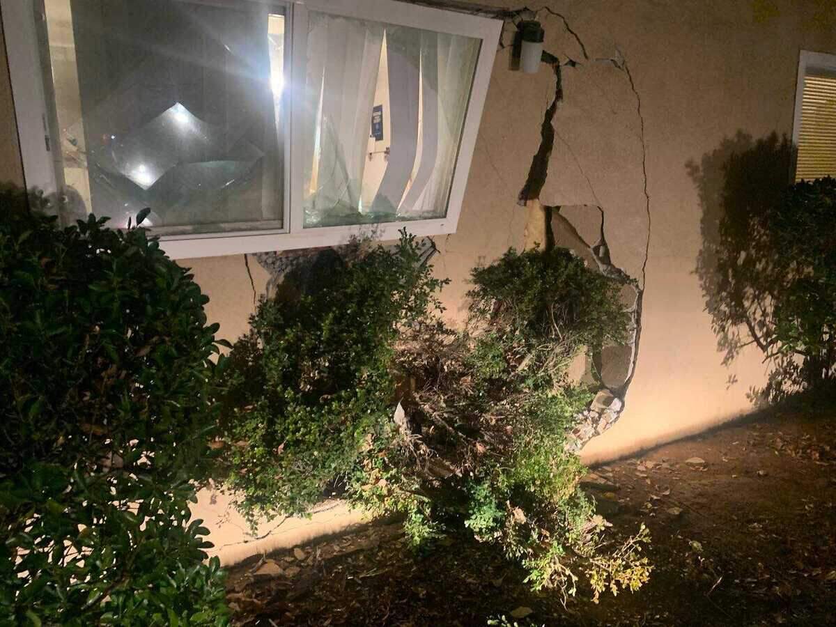 A vehicle on Wednesday Dec. 15, 2021, crashed into the living room wall of the Sacramento Metropolitan Fire District Station 27 on Grand Oaks Boulevard in Citrus Heights, California.
