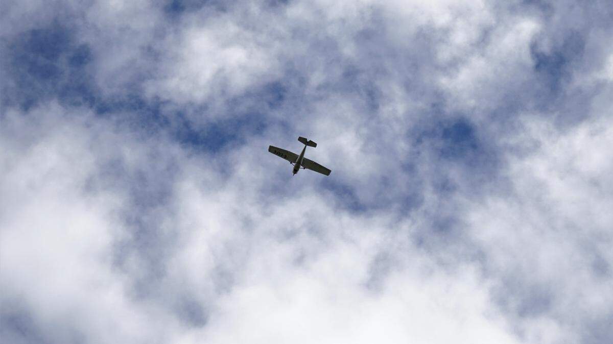 A door fell from a single-engine plane (not the one pictured) near a shopping center on Nov. 18, 2022, in Henderson, Nevada, officials said.