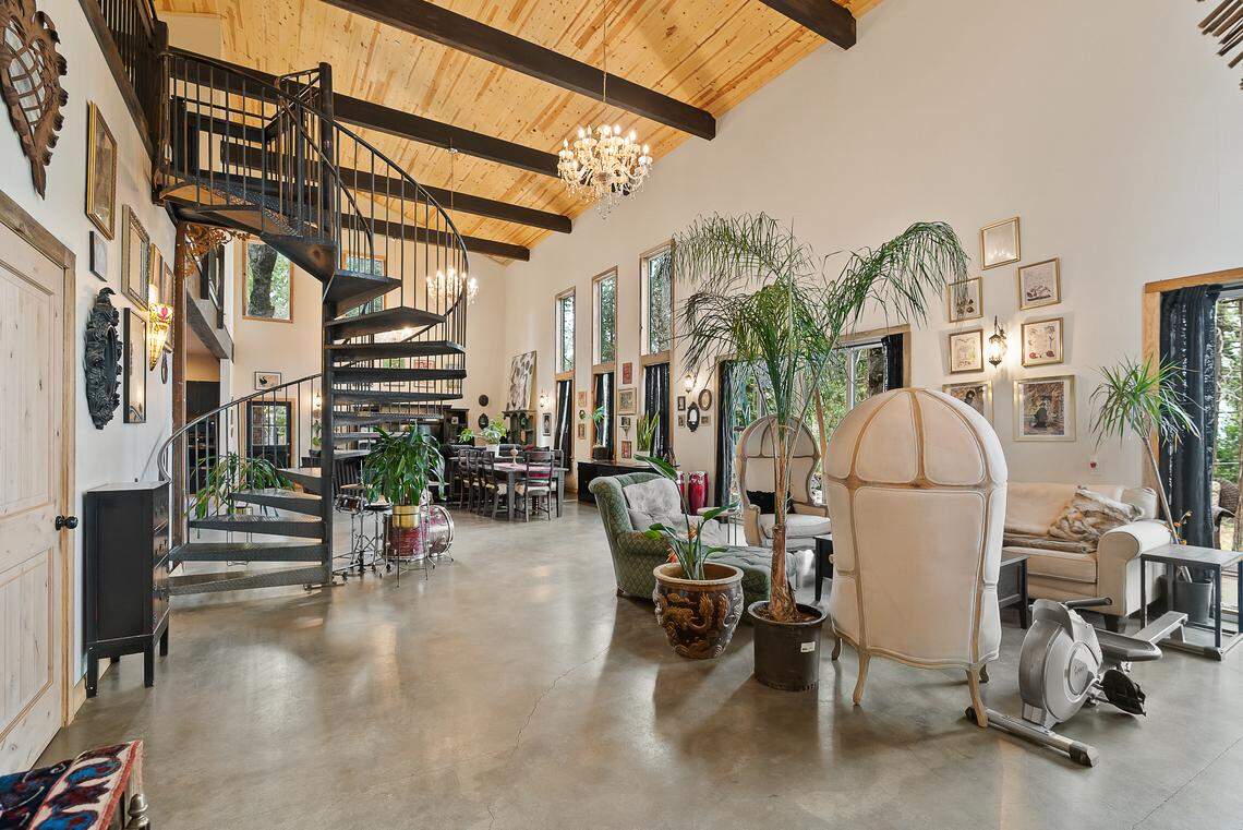 Modern meets Victorian at a home recently listed for sale in Nevada City on Banner Lava Cap Road.