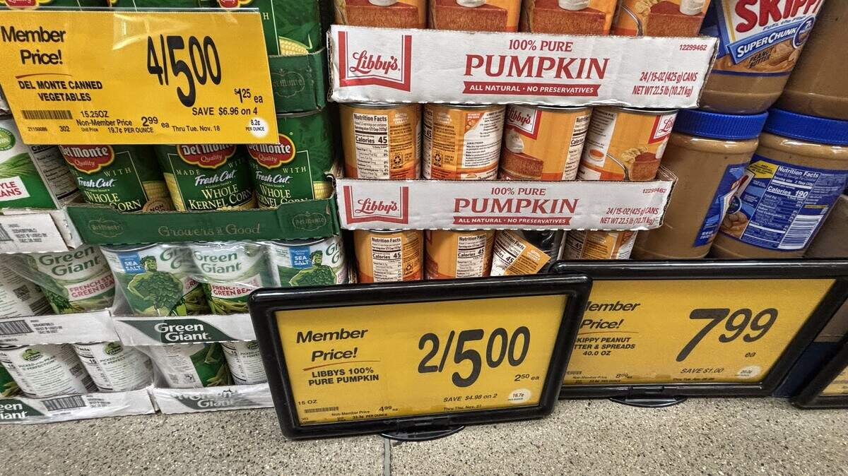 A photo of items around Thanksgiving. A bill in the Legislature aims to prevent companies from using personal information to offer different shoppers personalized prices unless certain requirements are followed.