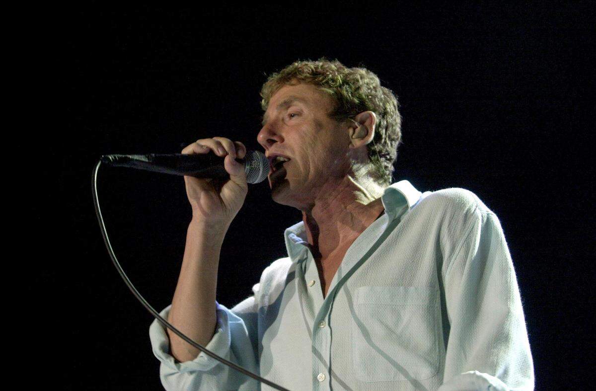 The Who vocalist Roger Daltrey performs at the Sacramento Valley Amphitheater in 2000.
