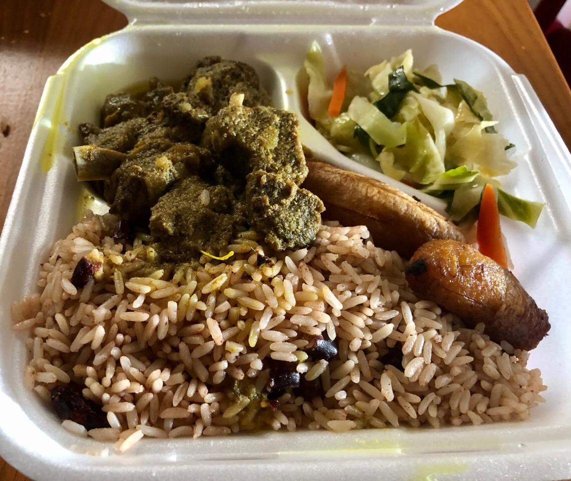 Dubplate Kitchen & Jamaican Cuisine’s curry goat.