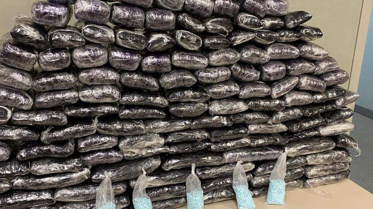 One million fentanyl pills were seized earlier this month, making for a “record-breaking bust” in California, officials said. (Photo from the Drug Enforcement Administration)