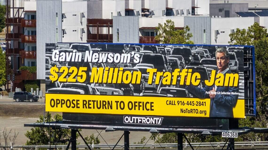Newsom’s return to office is looming. State workers’ opposition is escalating