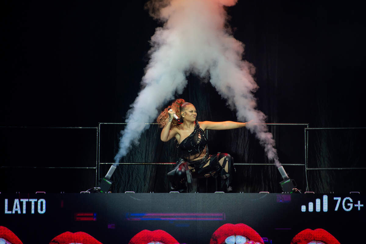 Latto performs to “He Say She Say” during Lizzo’s The Special 2our at Golden 1 Center on Sunday, May 28, 2023.