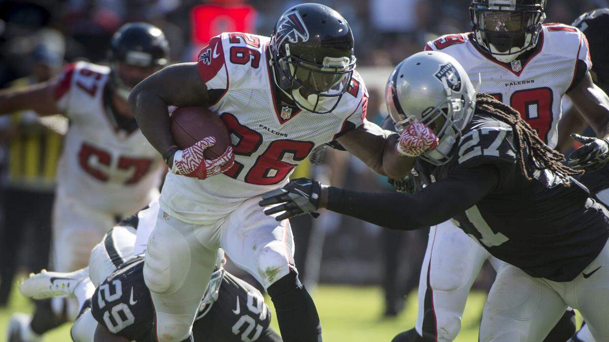 Coach Kyle Shanahan says the 49ers didn't enter free agency expecting to add a veteran running back, but Tevin Coleman (26) signed a two-year, $8.5 million contract March 13. "It was just the way the market worked out," Shanahan said.