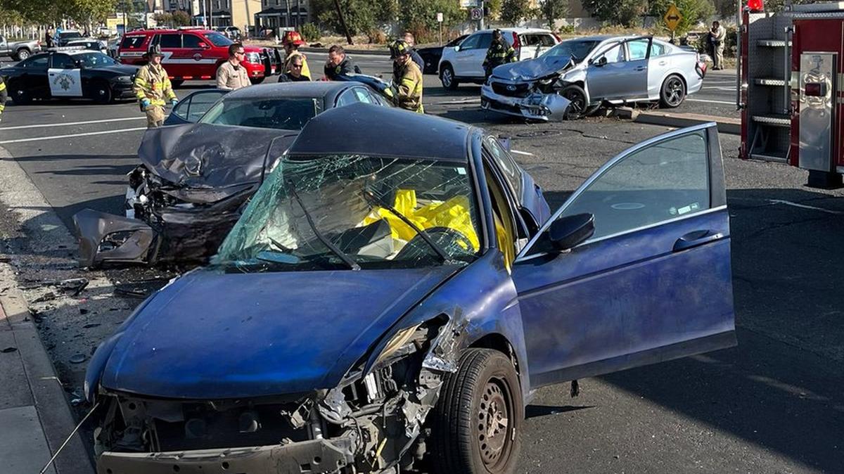 A crash Oct. 16, 2022, near Hallmark Drive and Howe Avenue in Sacramento left two people dead and saw four people taken to the hospital.