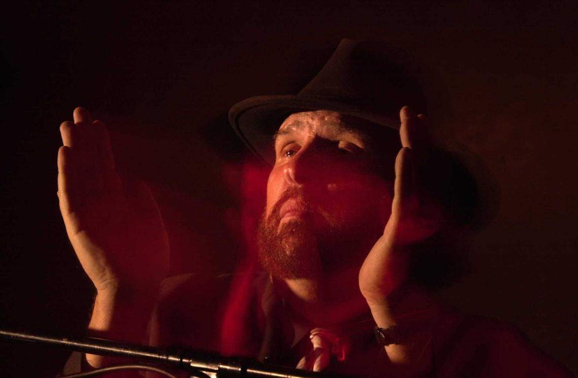 Mick Martin, lead singer of the Sacramento-based Blues Rockers and former Sacramento Union movie critic, performs at the Torch Club in downtown Sacramento in 2001. Martin, a central figure in the capital’s music scene for more than four decades, died at his Sacramento-area home over the weekend at age 76.