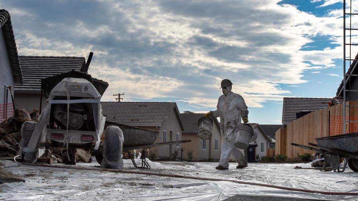 Construction work continues on Express Homes, a newer housing development in North Natomas, Friday, January 11, 2019. After seven years of price increases, Sacramento’s housing market hit a plateau in 2018.