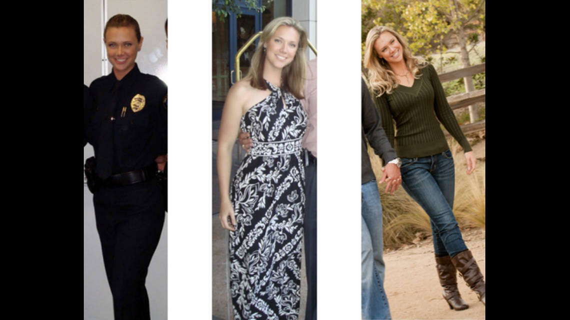 These photos of Ford show her as a recruit (left), as a new officer (center) and as a new detective (right), according to the lawsuit.