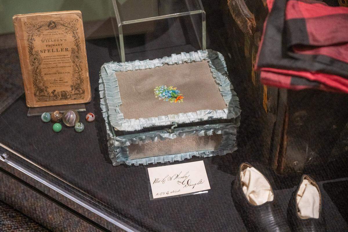 Items belonging to May Woolsey, who died in 1879 at age 12 in Sacramento, are on display at the Sacramento History Museum on March 27 providing insight into her life and the history of that period.