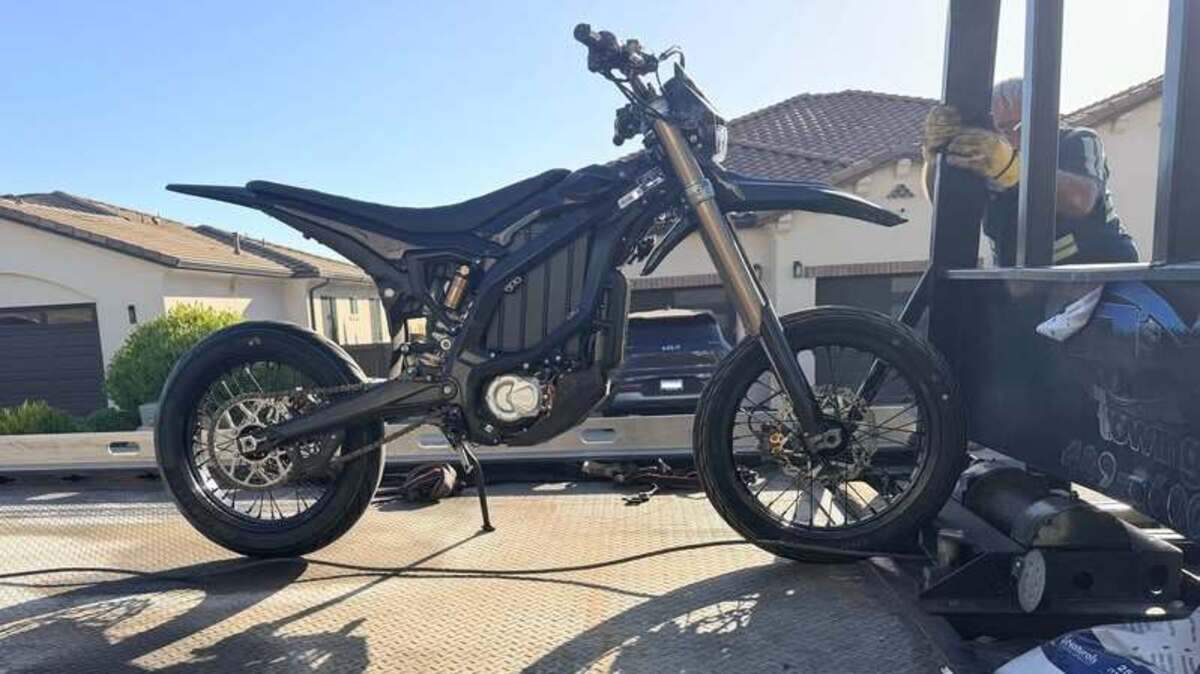 The e-moto impounded by Folsom Police Department on Wednesday.