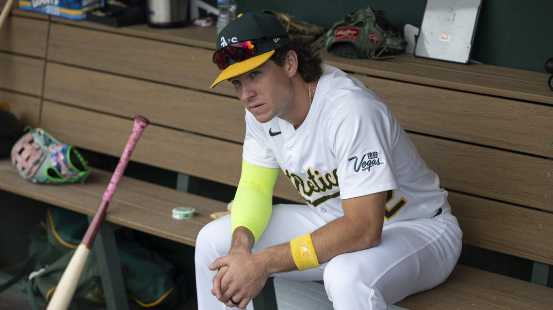 A’s stay largely quiet at trade deadline, send OF Colby Thomas to Phillies at buzzer