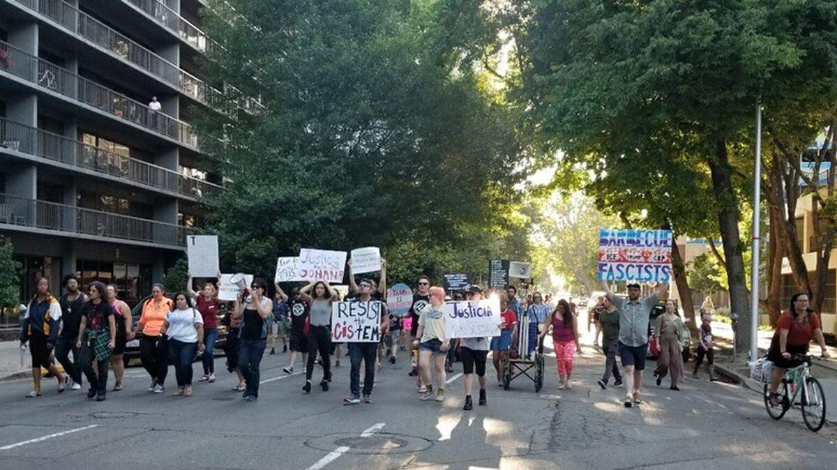 #JusticeForRoxsana, a national week of protests, culminated with a Sacramento rally on the third day of Pride Month.