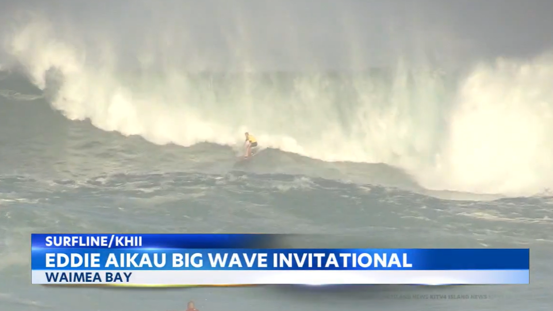 The Eddie Aikau Big Wave Invitational was held on Jan. 22, 2023, on Oahu at Waimea Bay. Surfers competed on massive waves.