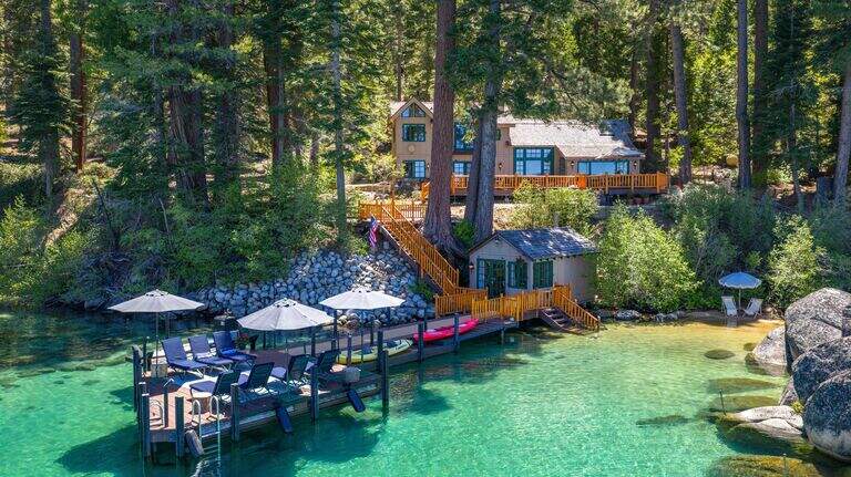 One of Tahoe’s most secluded lakefront compounds — nearly century old — for sale