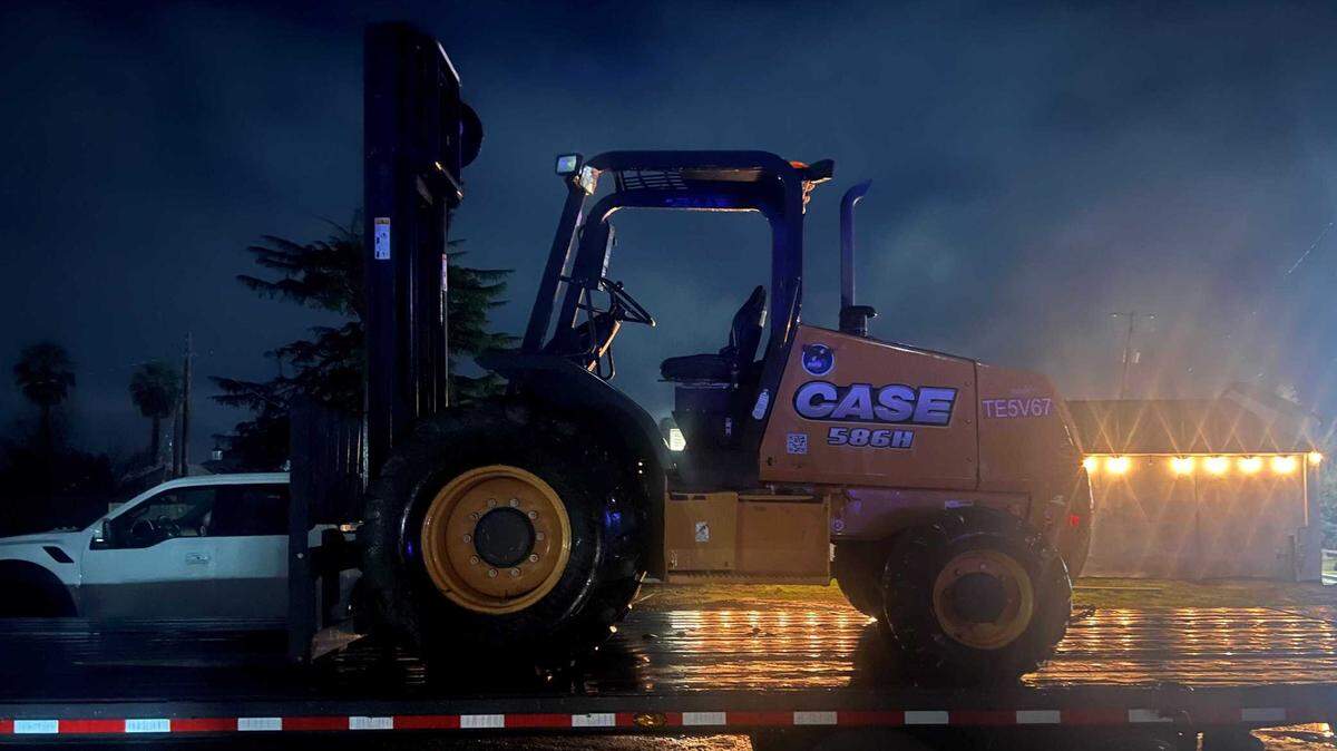 A forklift stolen in November was recovered Tuesday after a resident spotted it parked in a Sutter residence’s front yard, authorities said.