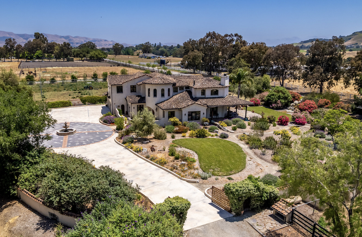 The Spanish mission-style equestrian estate in San Luis Obispo County with an off-grid infrastructure has hit the market for $4.9 million.