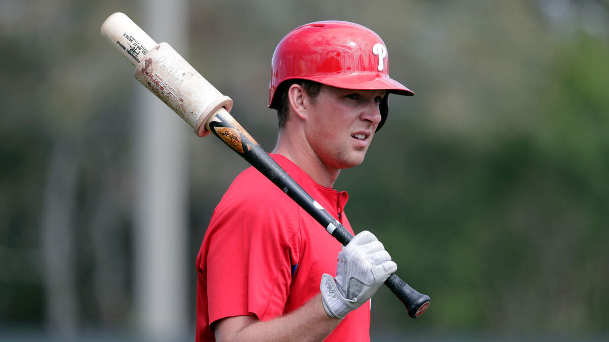 Philadelphia Phillies’ Rhys Hoskins is among Major League Baseball players and fans of the game celebrating the league’s 10-year anniversary with Stand Up To Cancer.