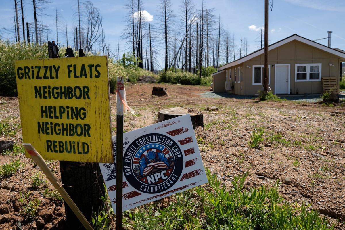 Mac MacNeil’s 750-square-foot home in Grizzly Flats was rebuilt with funding from the Non-Profit Construction Corporation following the 2021 Caldor Fire. 