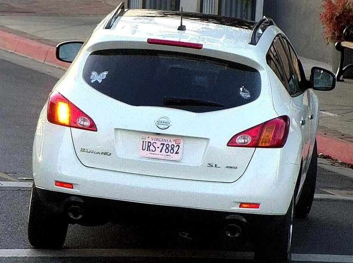 Investigators have found and impounded a white 2010 Nissan Murano (pictured) they believe was involved in a fatal hit-and-run Sunday night Nov. 9, 2020, near North First and East B streets in Dixon, California.
