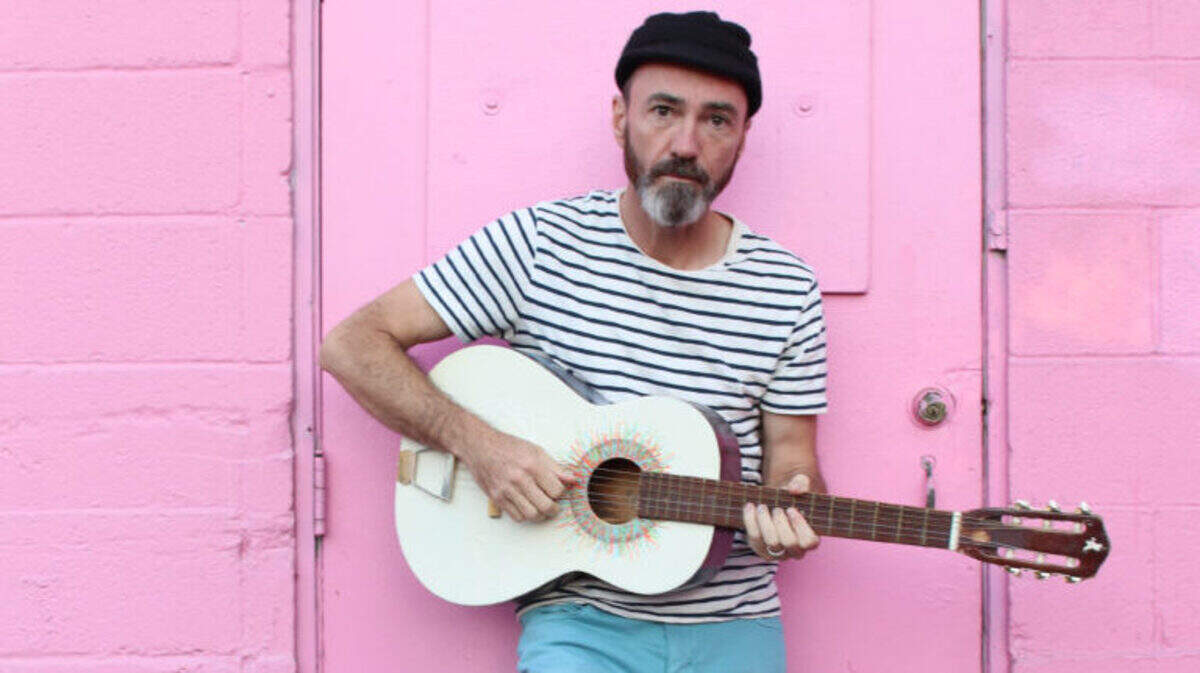 James Mercer leads the Shins into Memorial Auditorium on July 15.