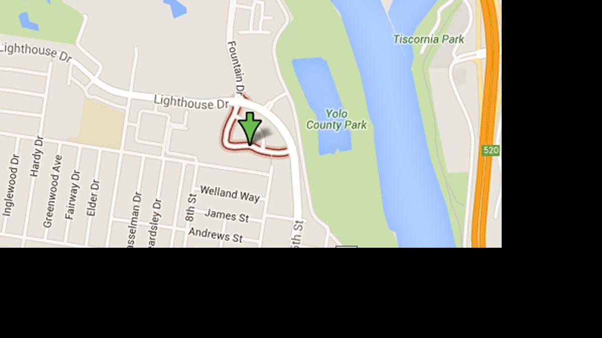 Google image showing location of Watercolor Lane in West Sacramento.