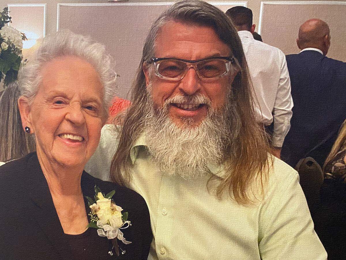 Bunny Stevens with her son, Jason.