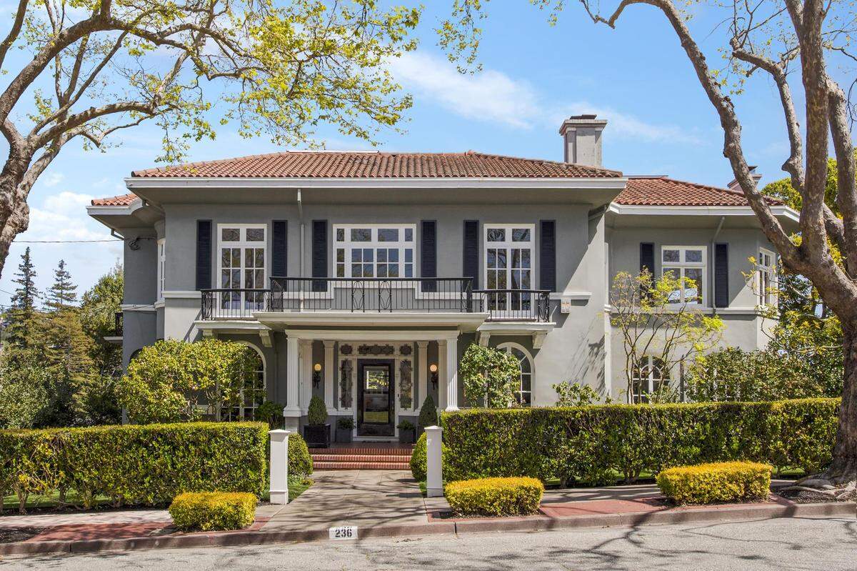 The stately Piedmont, California home of Hornblower Cruises owner Terry MacRae.