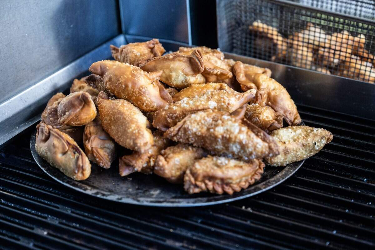 Empanadas are ready to serve earlier this month in the Buenos Aires Grill food truck.
