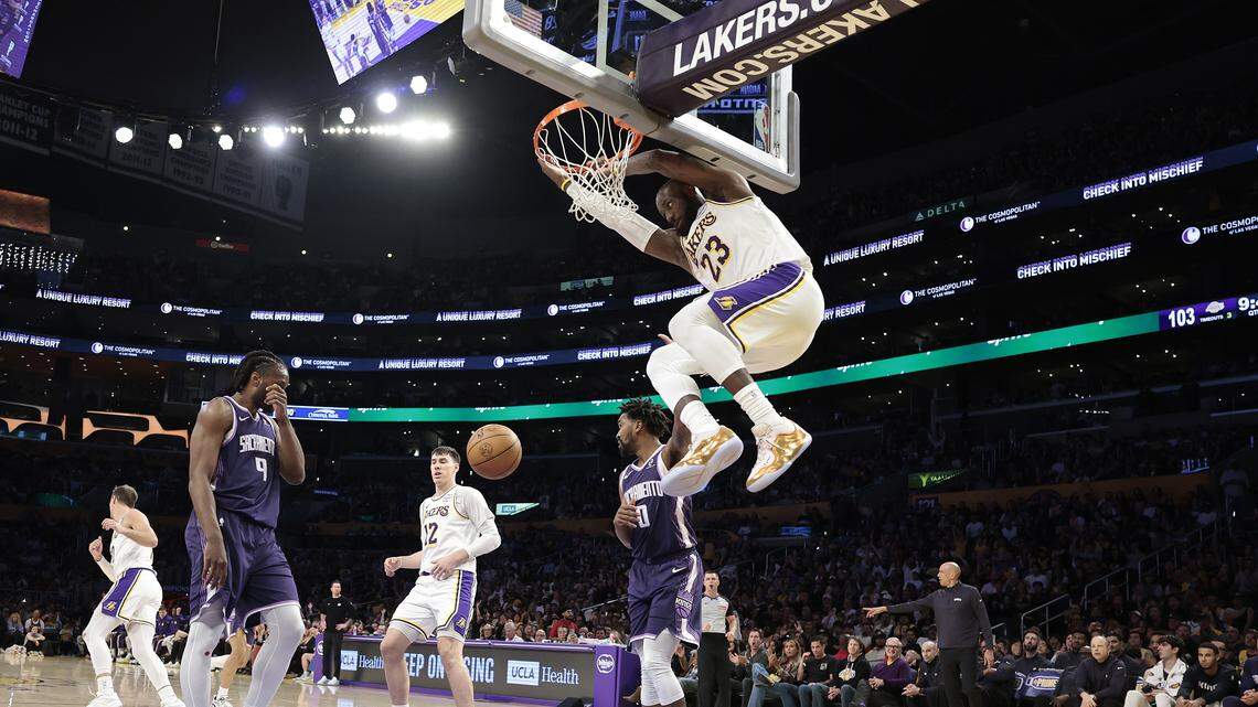 Kings rookie has coming-of-age experience in loss to LeBron and the Lakers