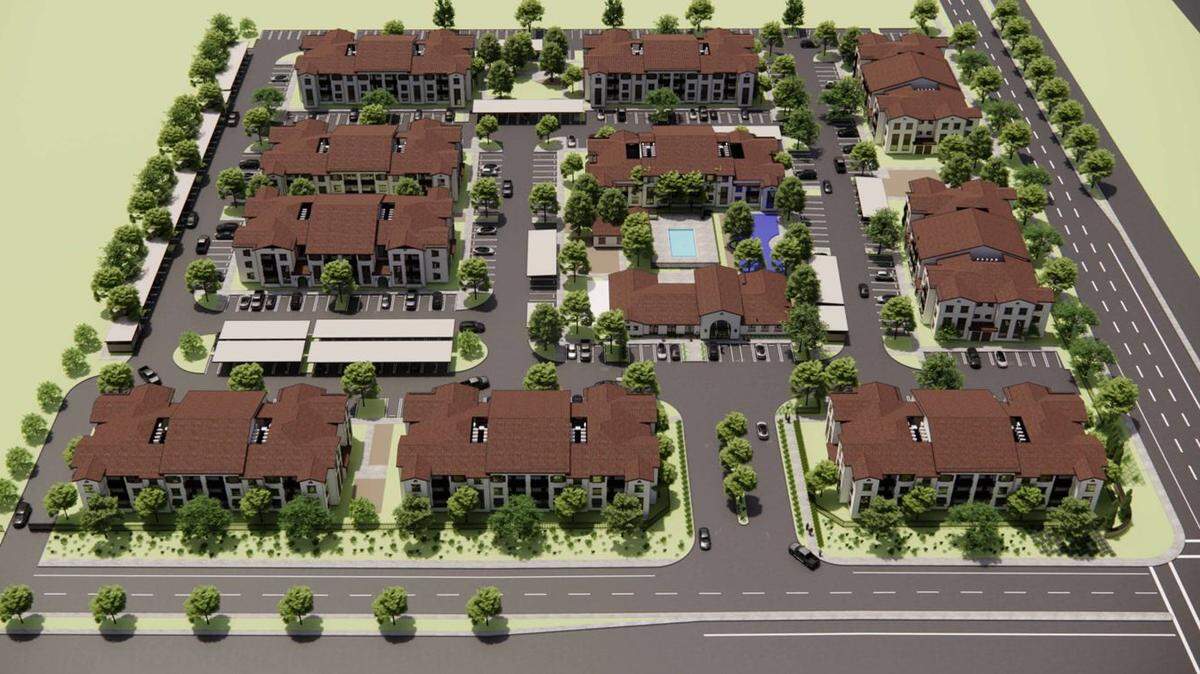 Lincoln Avenue Communities plans to build a 236-unit affordable apartment complex at the corner of Sunrise and Chrysanthy boulevards in Rancho Cordova, California.