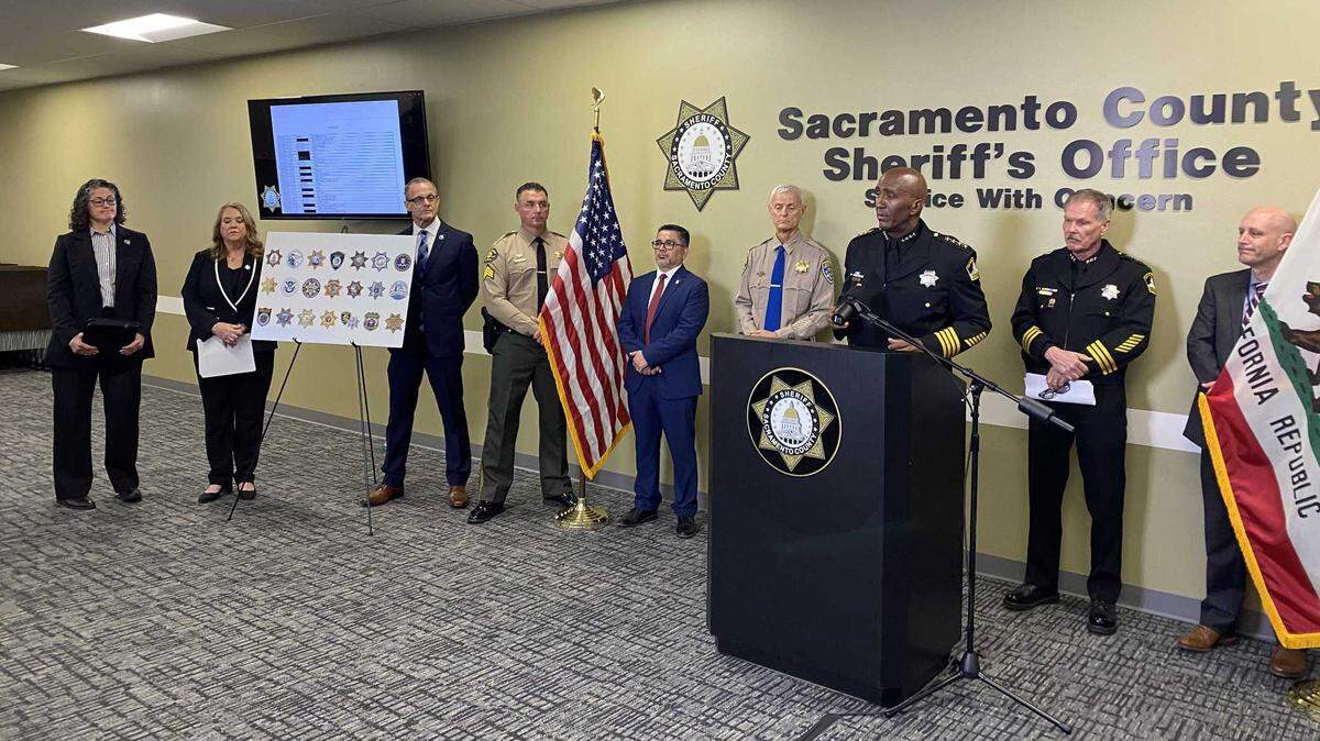 Sacramento County Sheriff Jim Cooper on Monday announced the arrests of 24 men suspected of sexually soliciting undercover investigators posing as children online.