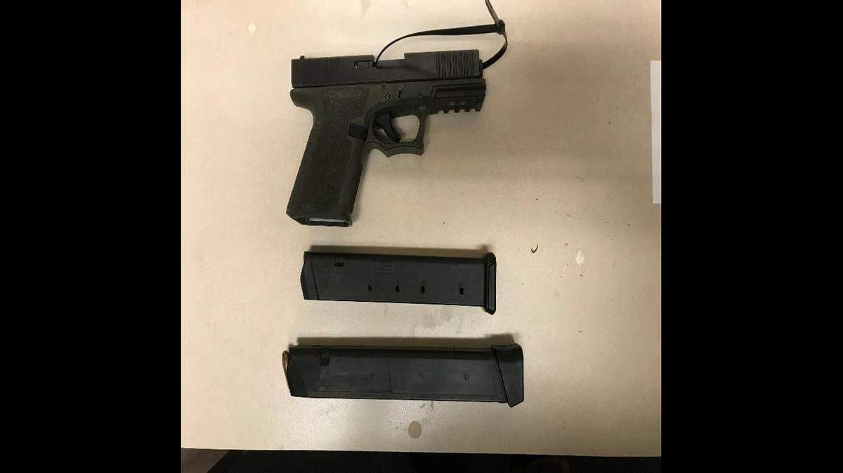 A loaded Glock 9mm pistol was found in a student’s backpack at Luther Bank High School in Sacramento during a probation search Wednesday, January 26, 2022.