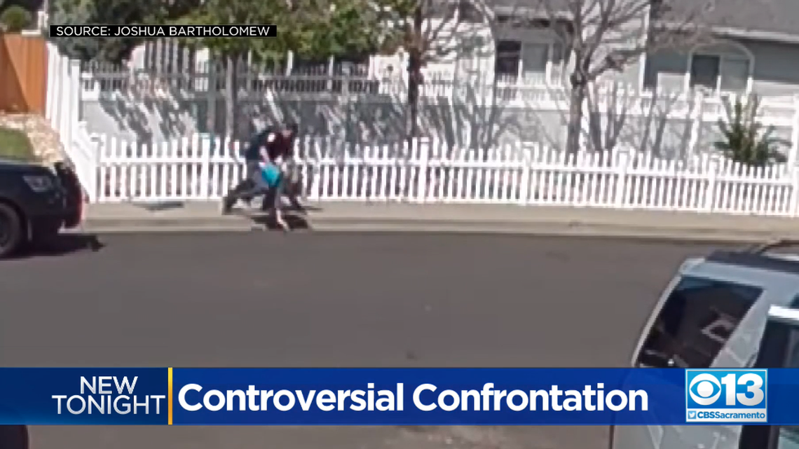 A police officer is shown throwing a teenage boy with autism to the ground this week in Vacaville, California.