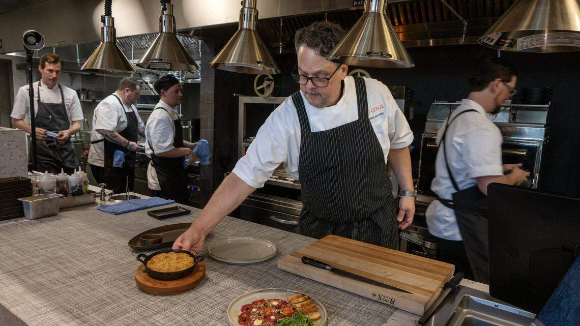 Aiona launches with pan-Mediterranean menu anchored on the open kitchen’s grill