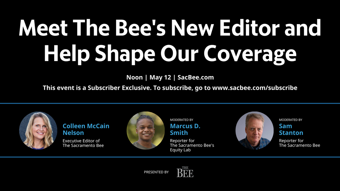 Watch a live Q&A with the new editor of The Sacramento Bee on the future of The Bee and local news.