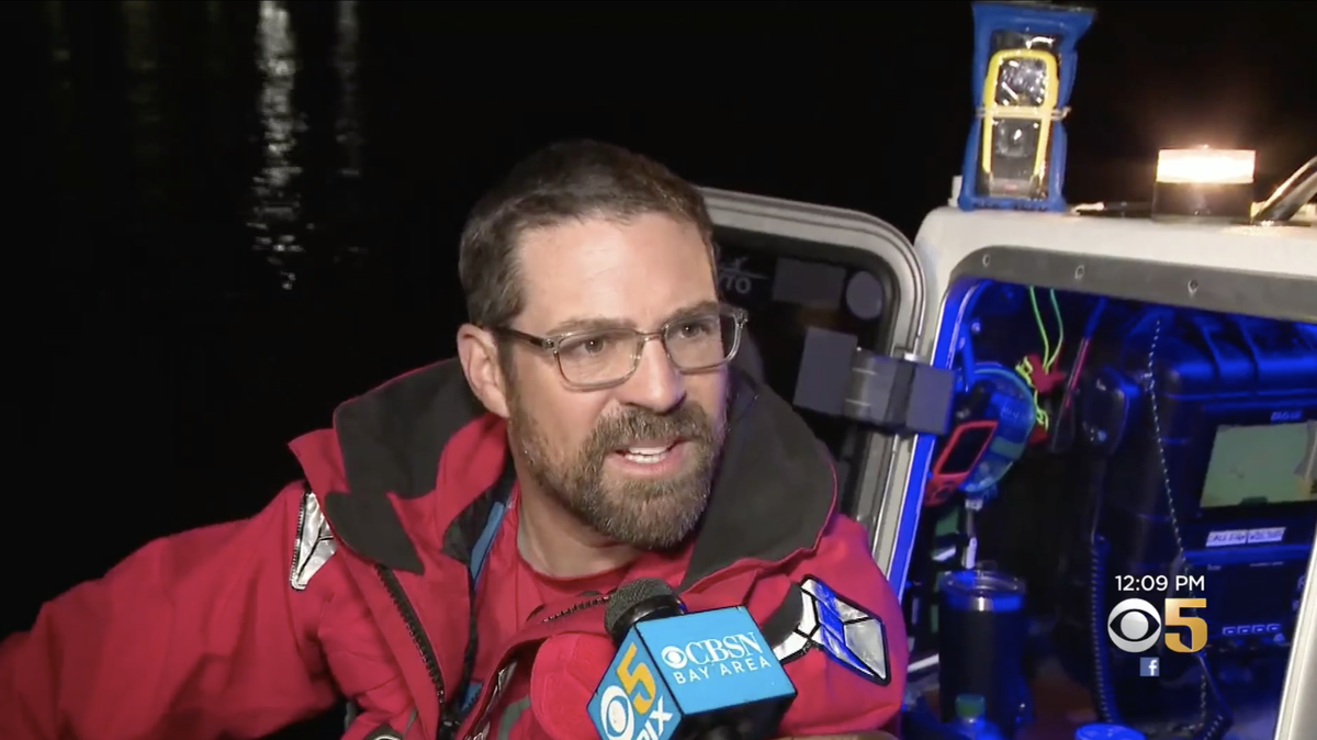 Cyril Derreumaux is paddling 2,400 nautical miles from Sausalito, California, to Hawaii in a kayak alone. The journey will take around two months.