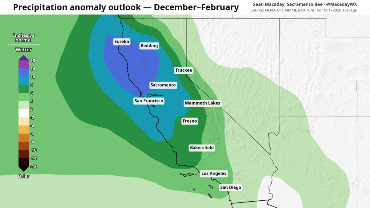 precip_djf_nmme_oct_ca.png Forecast for above average winter precipitation (NMME).