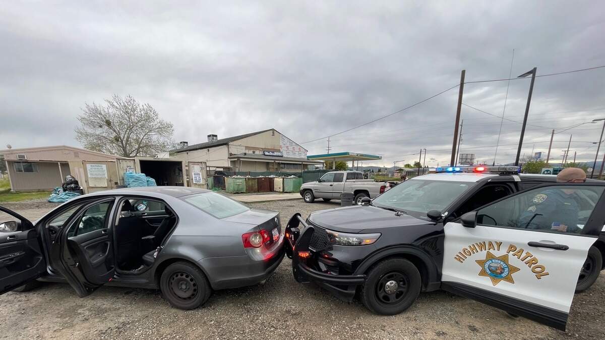 A 9-year-old boy tried to drive himself to school in his mother’s car on Wednesday and crashed with a California Highway Patrol vehicle after a short chase in Oroville.