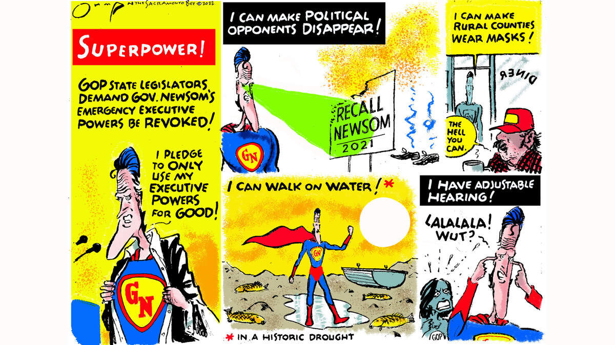 Jack Ohman: Gavin Newsom’s superpowers ...