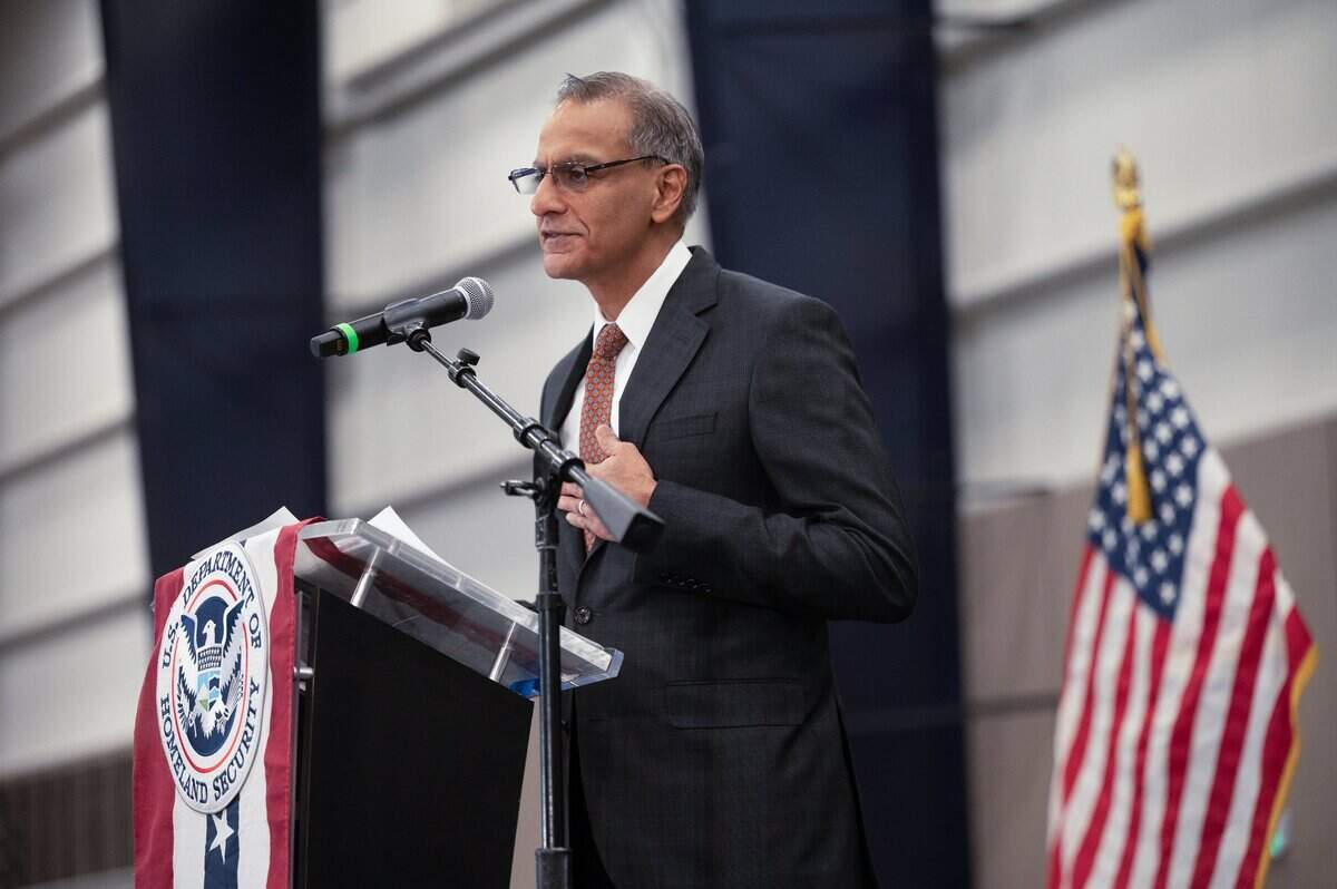 U.S. Deputy Secretary of State, and former ambassador to India, Richard Verma speaks about his experience immigrating from India as a teenager as he welcomed 750 new U.S. citizens during a naturalization ceremony in Roseville on Wednesday.