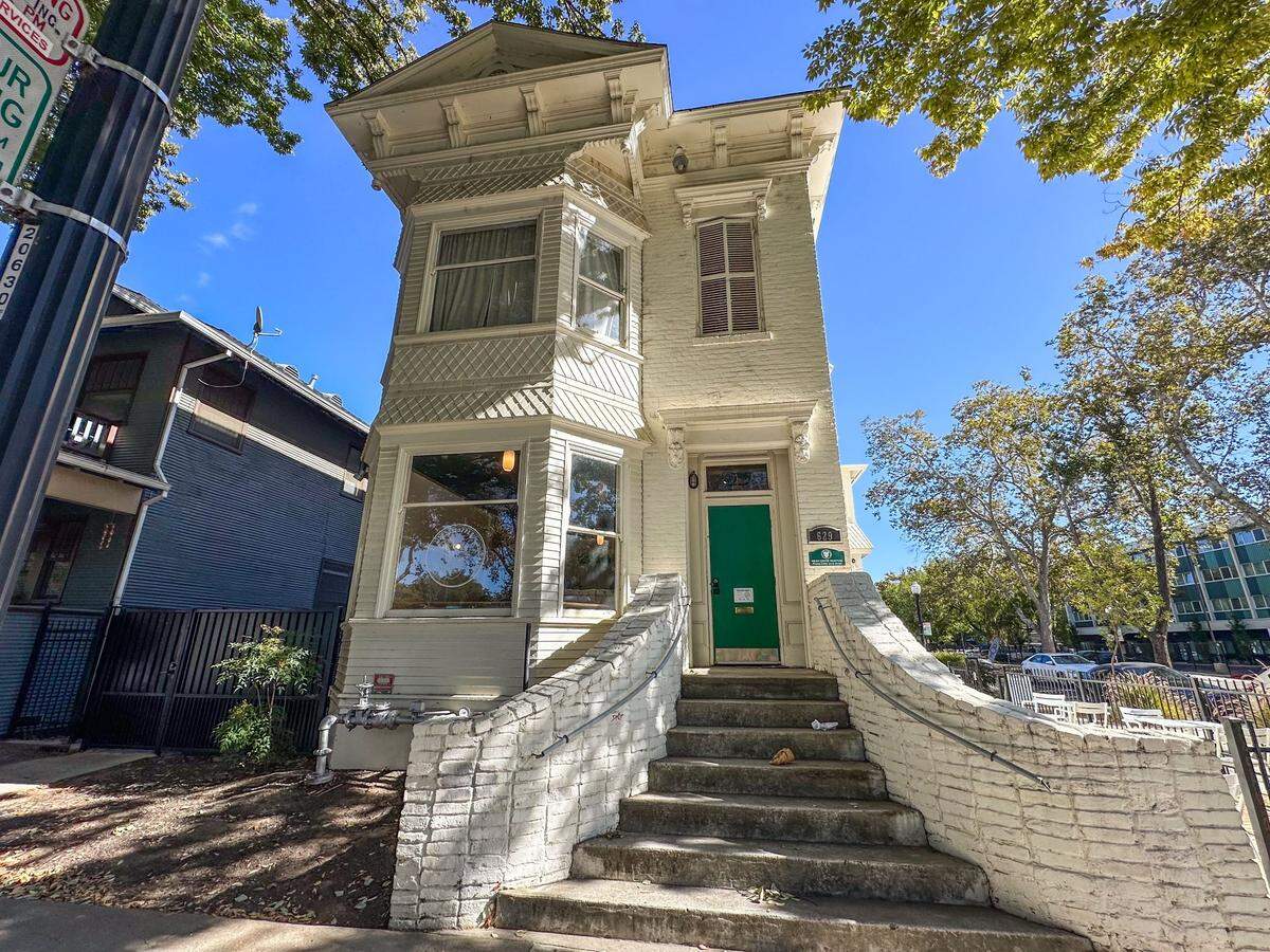 Milka Coffee Roasters is open for business on a typical Monday, Oct. 21, 2024, in the historic building at 15th and G streets in Sacramento’s Old Washington School Historic District. The building dates to 1861.