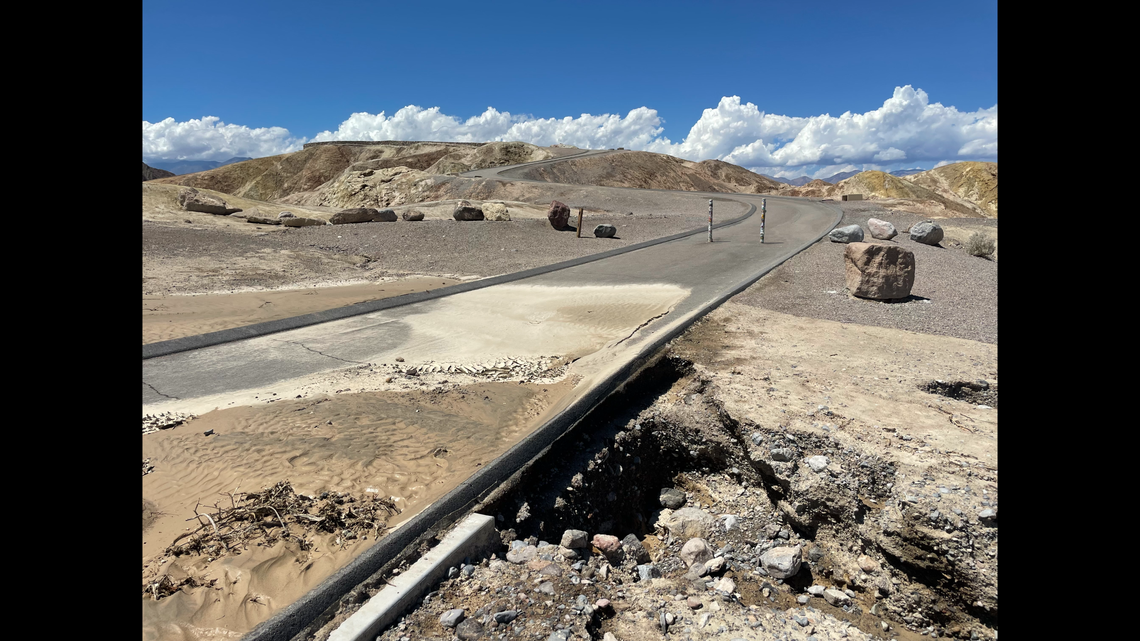 Mud and undercutting along one of Death Valley’s most popular overlook trails.