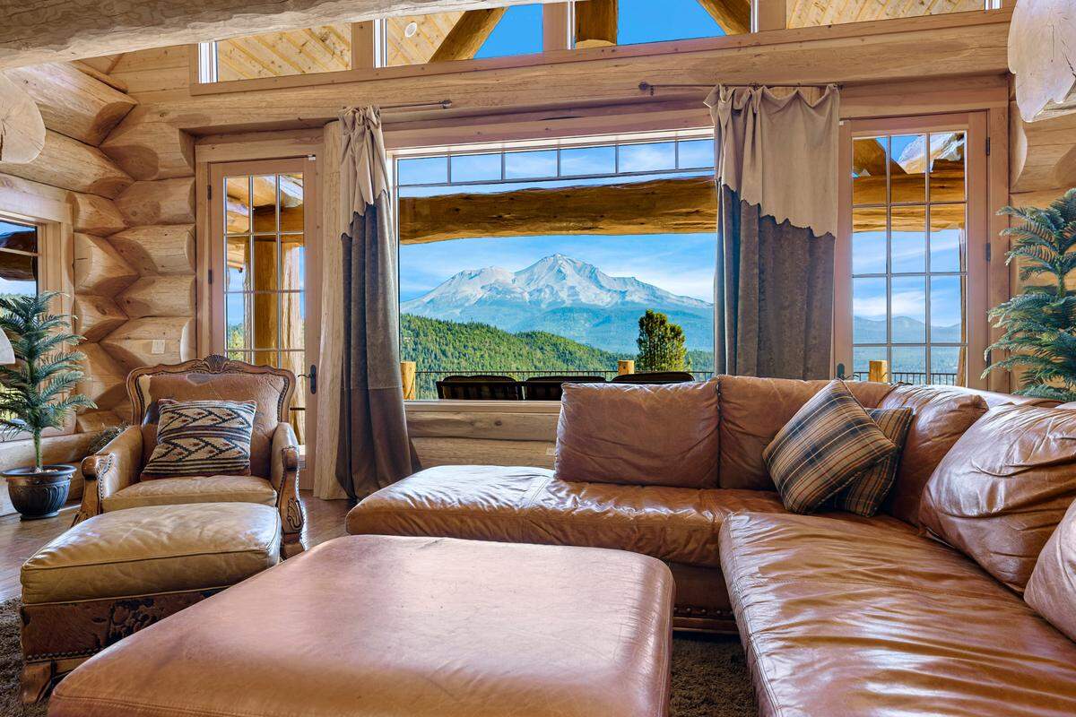 Views of Mount Shasta in Northern California.