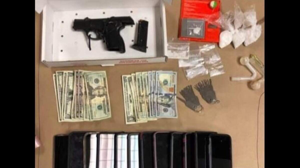 Officers arrested Deborah Benegar of Fairfield and Rheanna Gomez of Davis after locating drugs, a stolen handgun and EDD debit cards belonging to more than 60 different people in their vehicle on Sunday, June 6, 2021, in Davis, California.